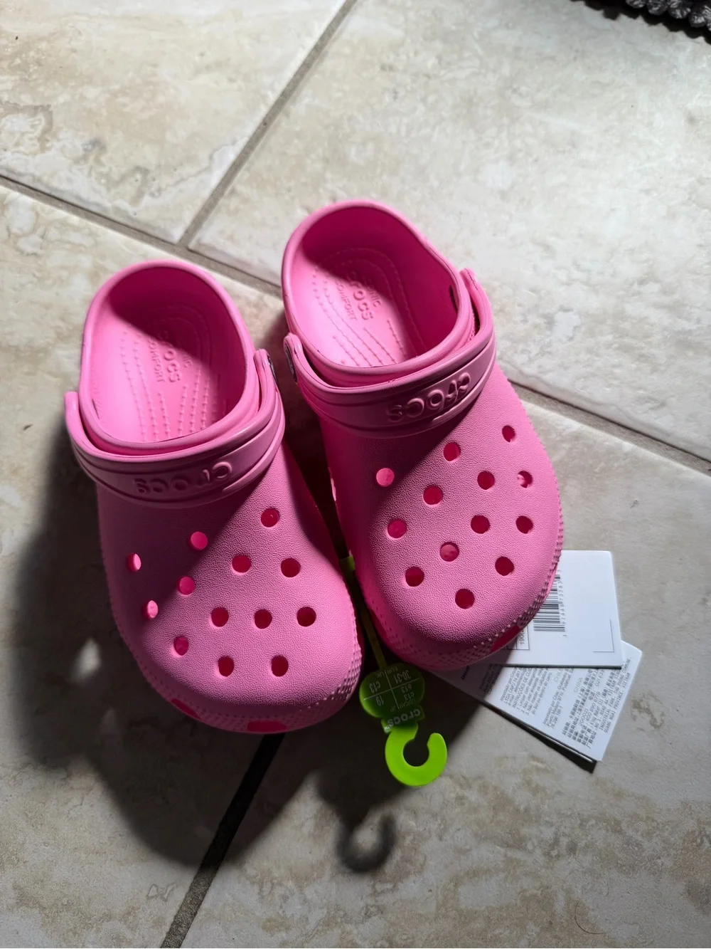 Kids Pink Classic Croc Shoes NWT